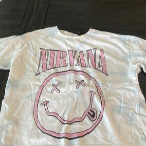 girl limited edition zaraXnirvana tie dye tshirt